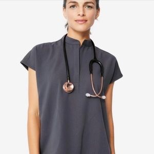 NWT/LIMITED EDITION Figs Rafaela Oversized Scrub Top - Charcoal (M)